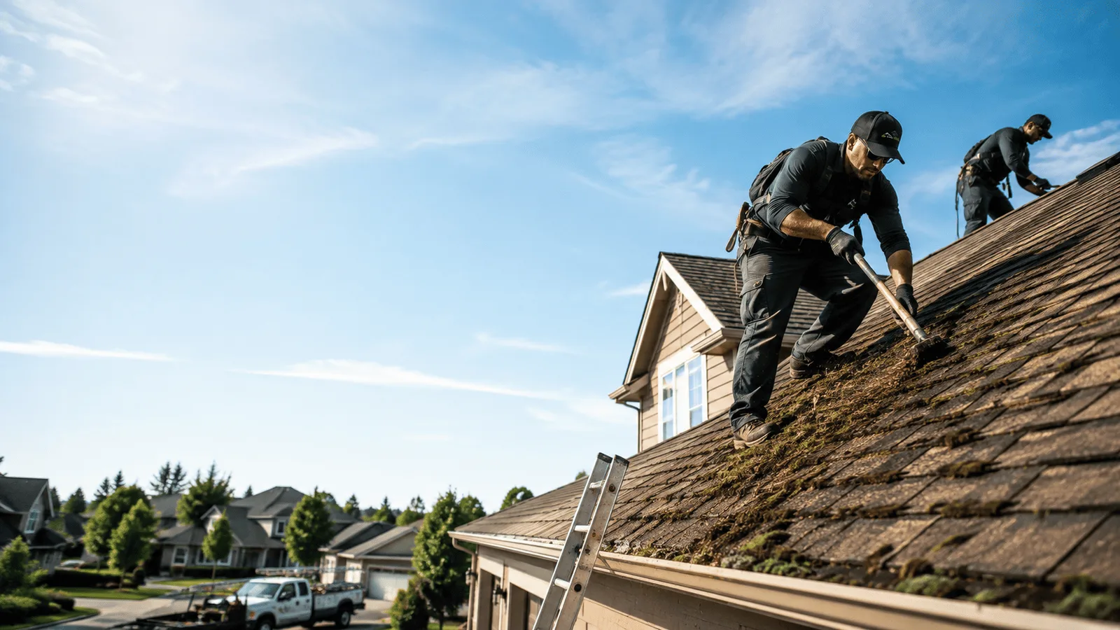 Roof Moss Removal in Pointblank, TX near me